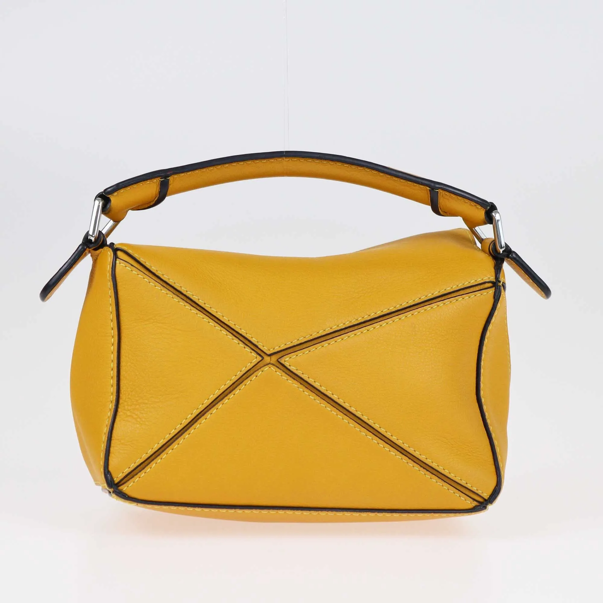 Loewe Mustard Mini Puzzle Top Handle Bag