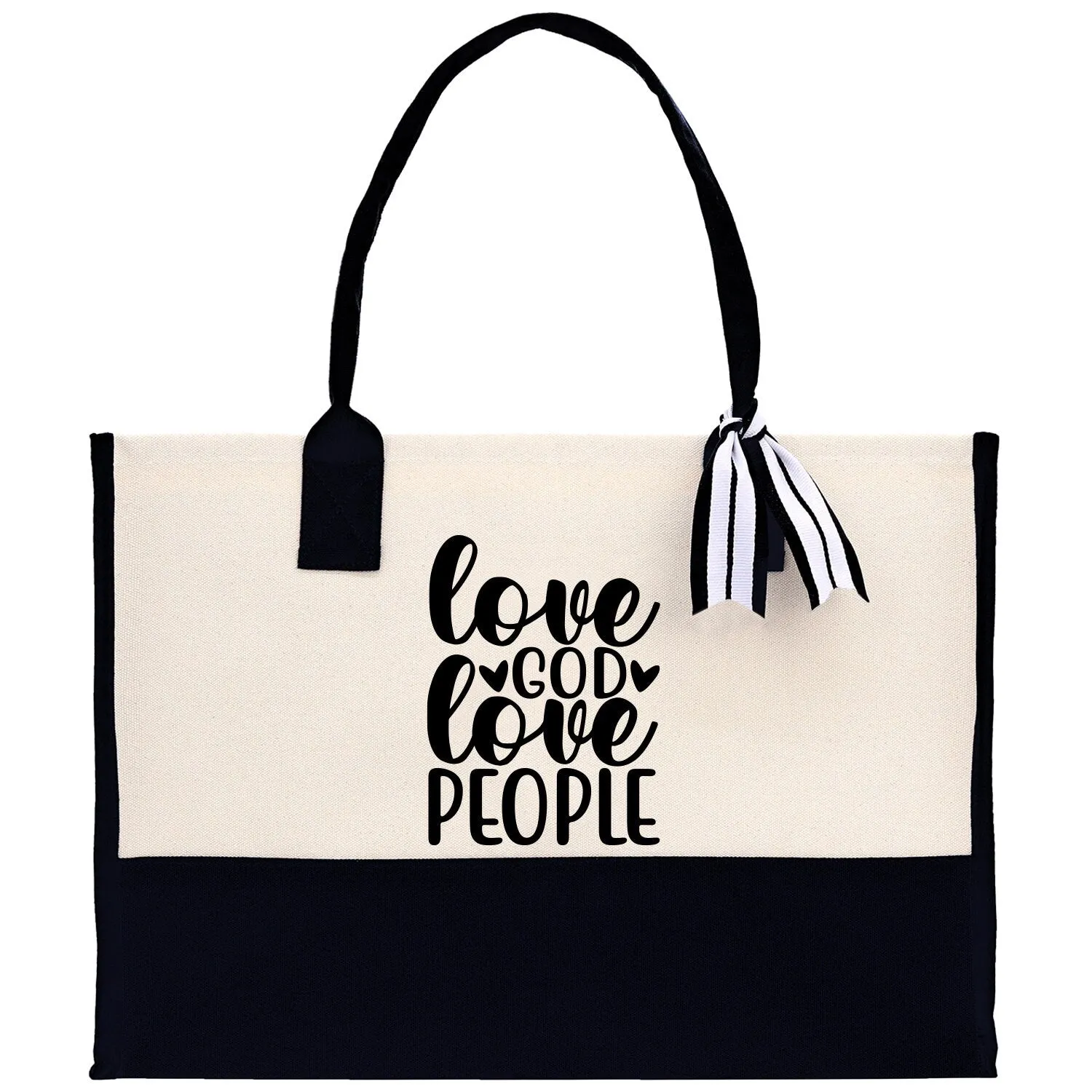 Love God Love People Religious Tote Bag for Women Bible Verse Canvas Tote Bag Religious Gifts Bible Verse Gift Church Tote Bag