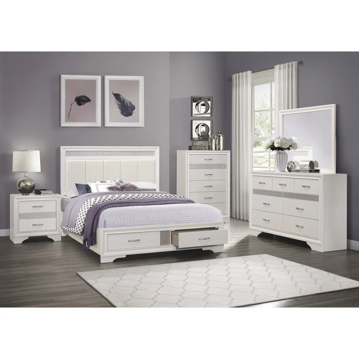 Luster White Dresser