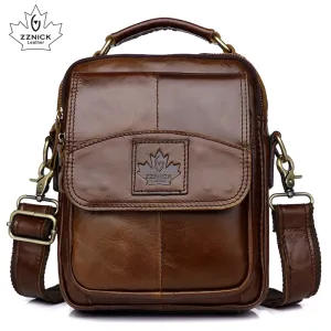 Men's Genuine Leather Bag Handbag Shoulder Messenger Bag Men High Quality