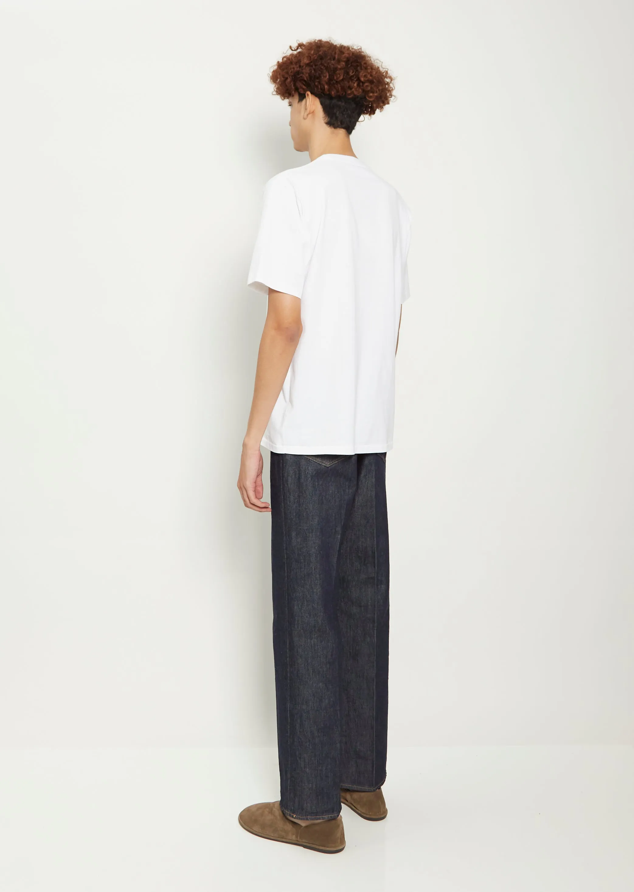 Men's Luster Plaiting Tee — White