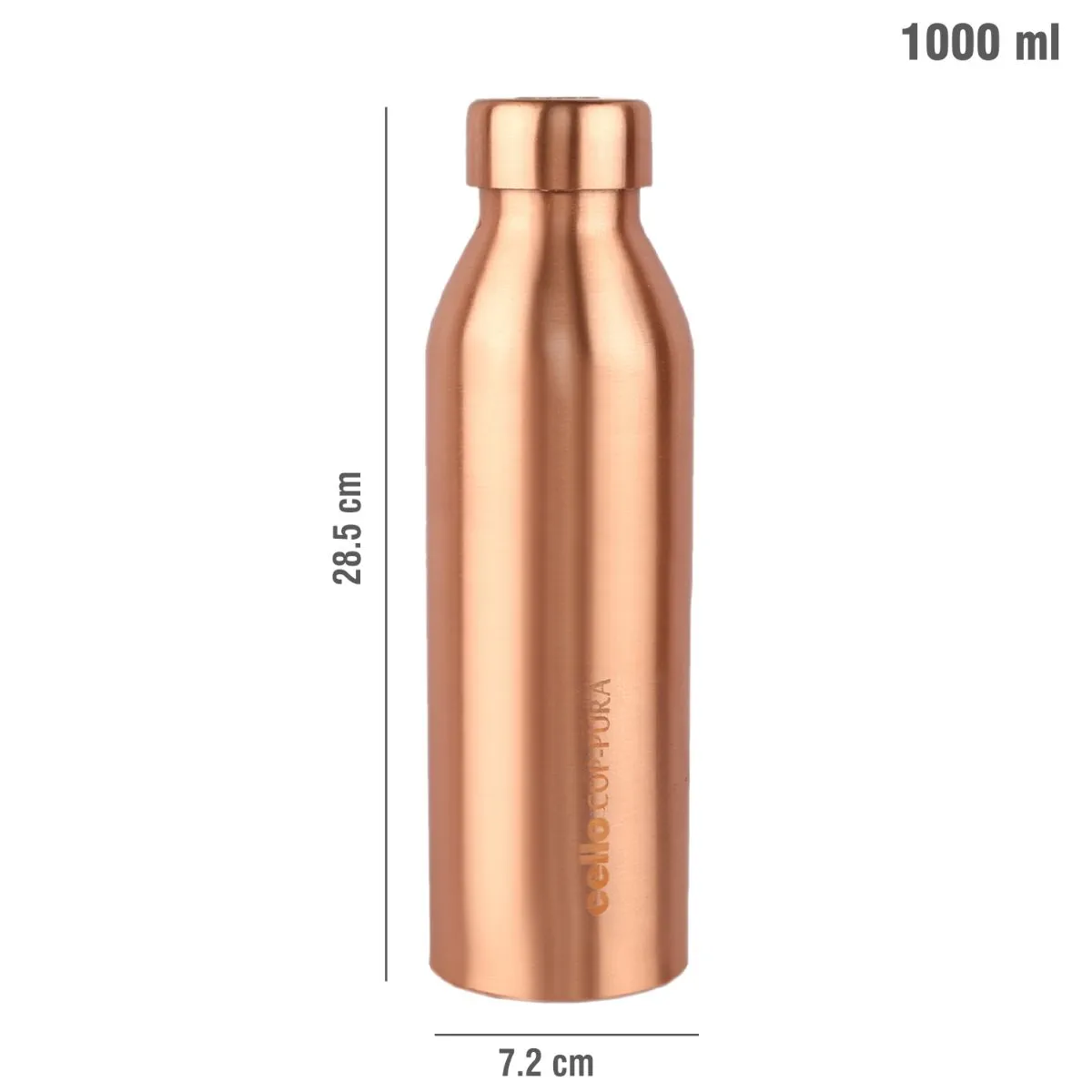 Moksha Copper Water Bottle, 1000ml