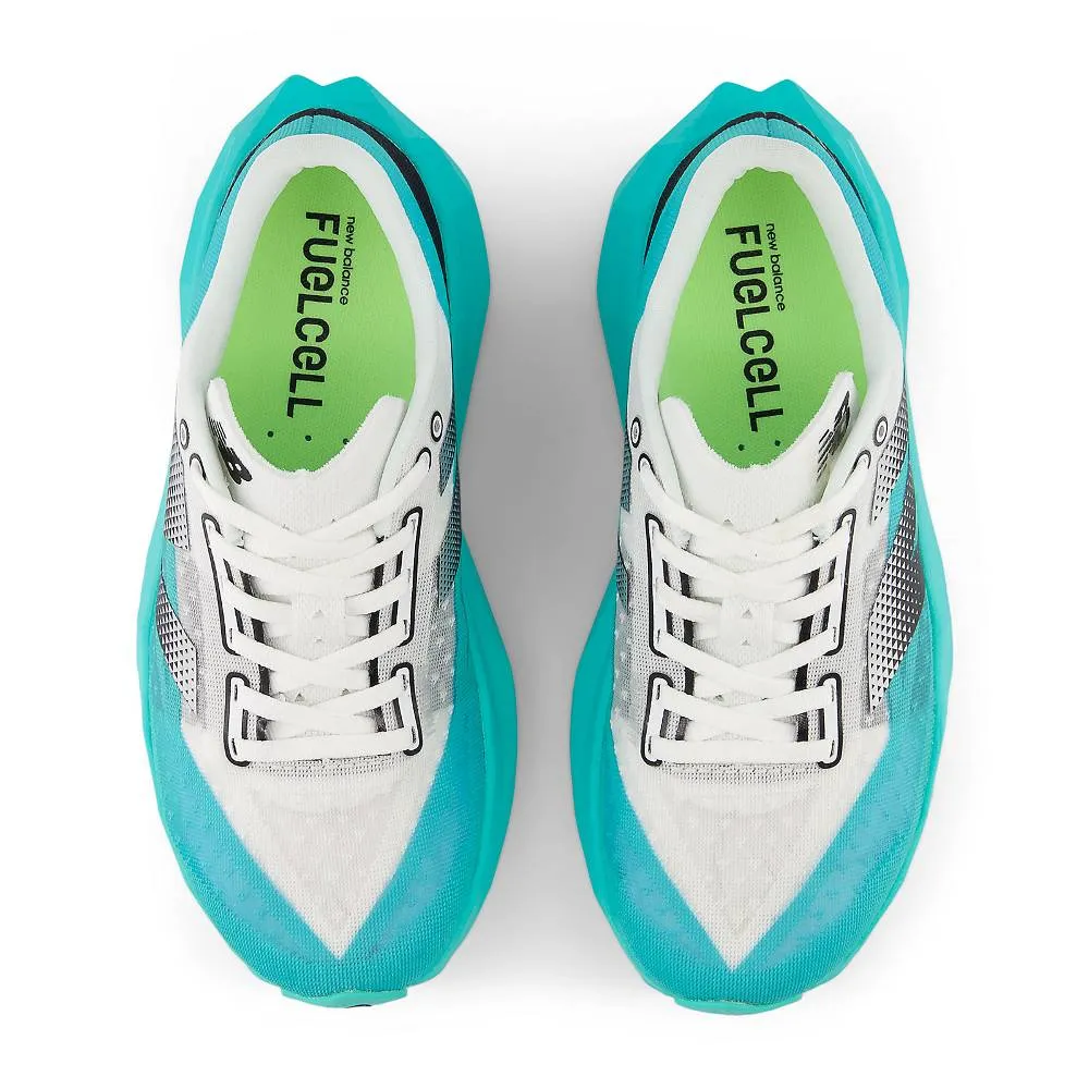 New Balance FuelCell Rebel v4 (Womens) - Cyber Jade with Black and White