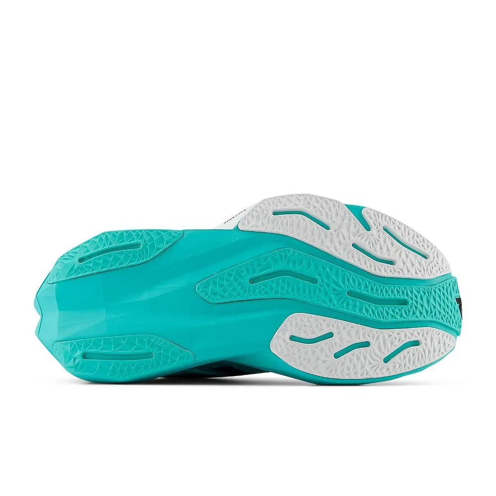 New Balance FuelCell Rebel v4 (Womens) - Cyber Jade with Black and White