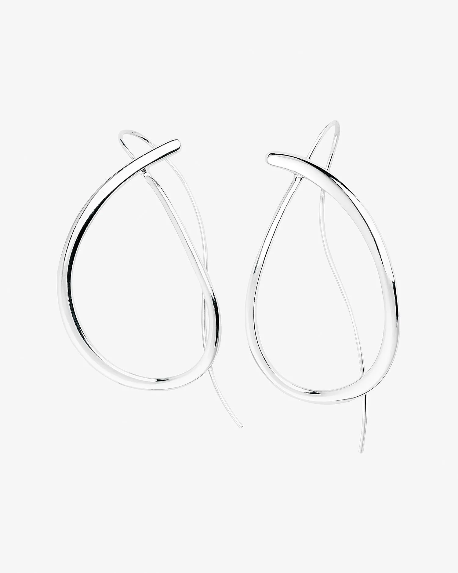 Ocean big earrings silver