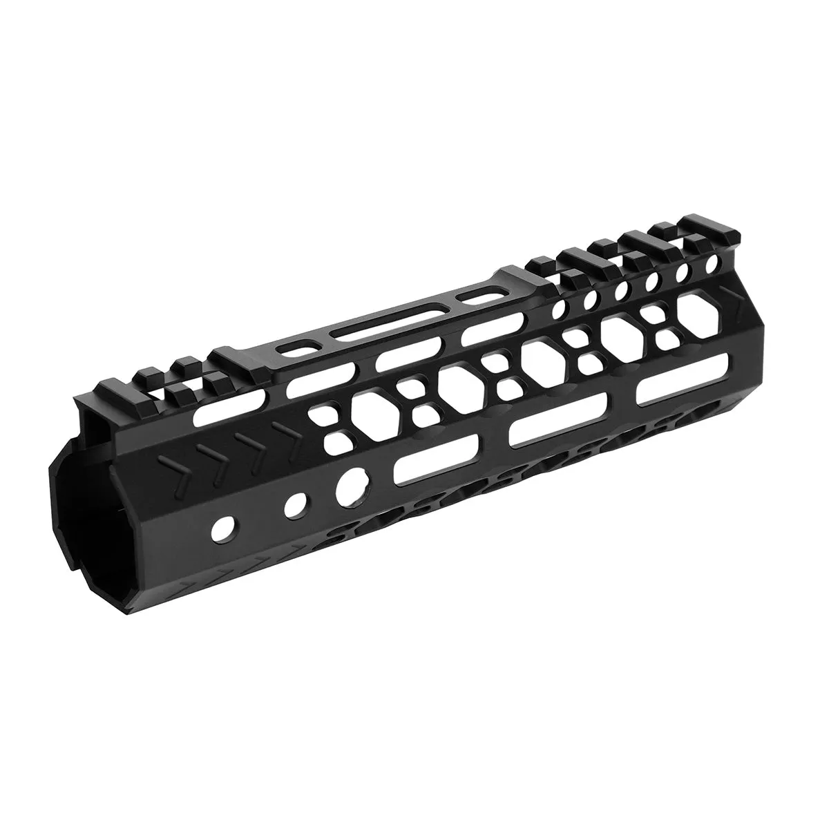 ohhunt AR-15 7" Free Float M-lok Handguard Ultra Light Hex with Steel Barrel Nut