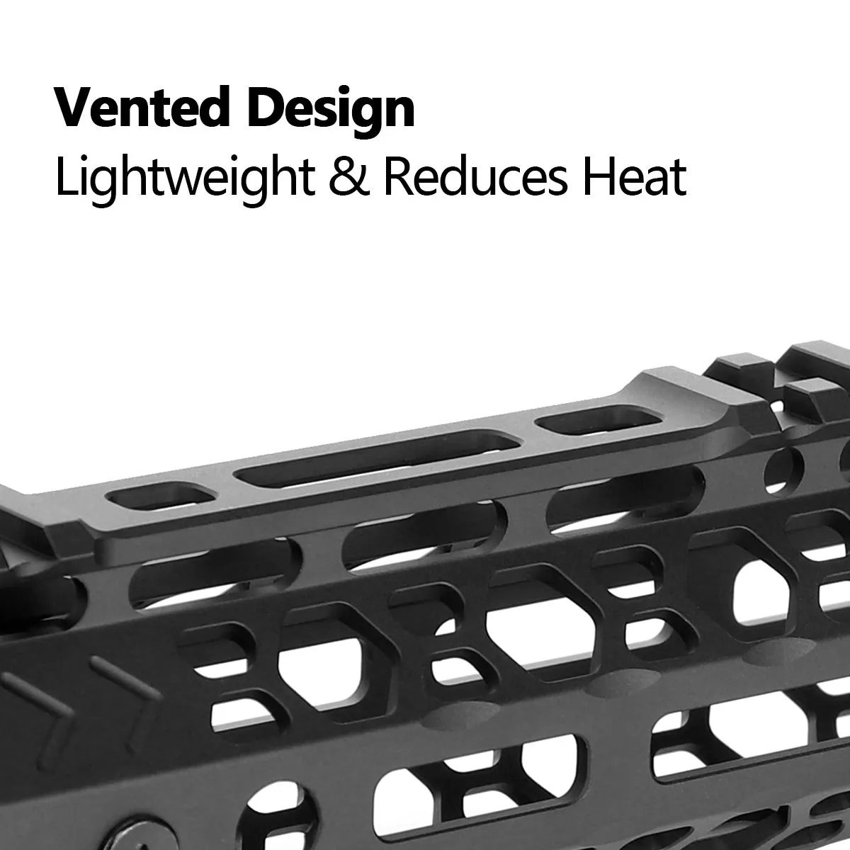 ohhunt AR-15 7" Free Float M-lok Handguard Ultra Light Hex with Steel Barrel Nut