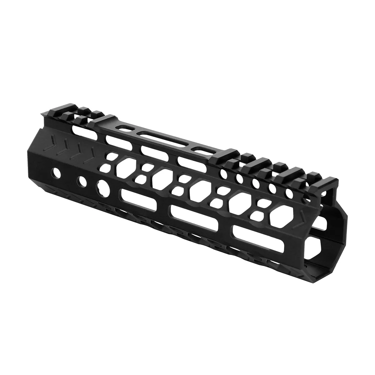 ohhunt AR-15 7" Free Float M-lok Handguard Ultra Light Hex with Steel Barrel Nut