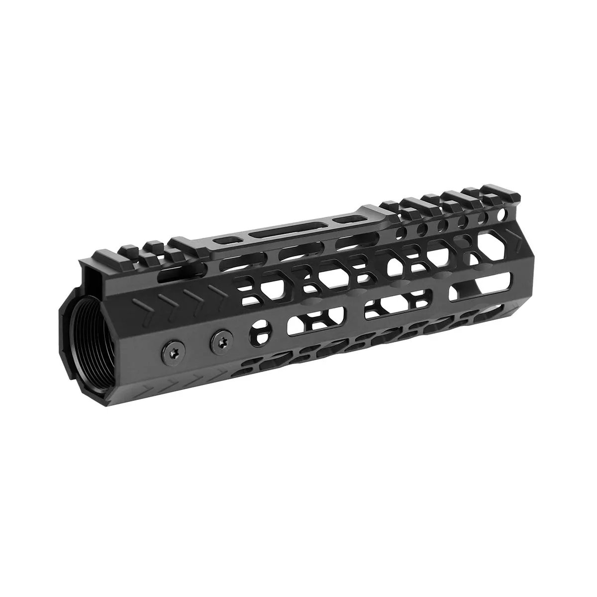 ohhunt AR-15 7" Free Float M-lok Handguard Ultra Light Hex with Steel Barrel Nut