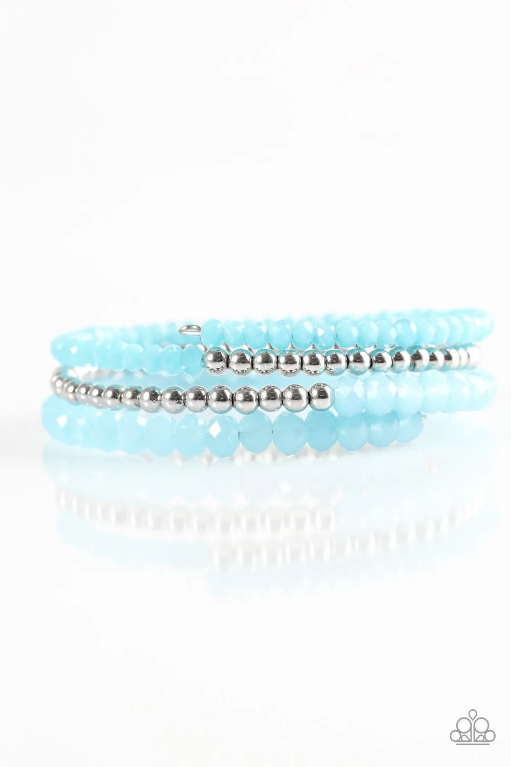 Paparazzi Bracelet ~ Luminous Luster - Blue