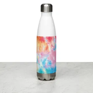 Pastel Tie Dye Water Bottle