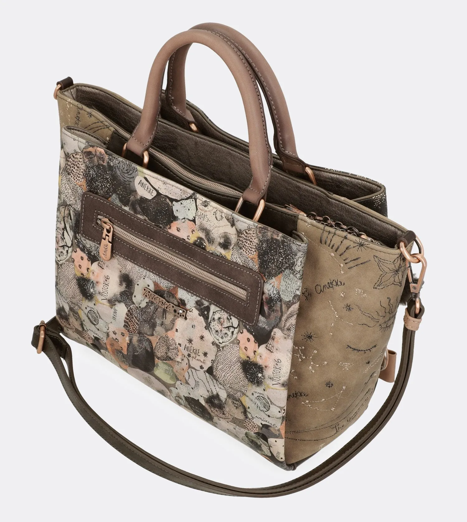 Pretty universe two handle bag