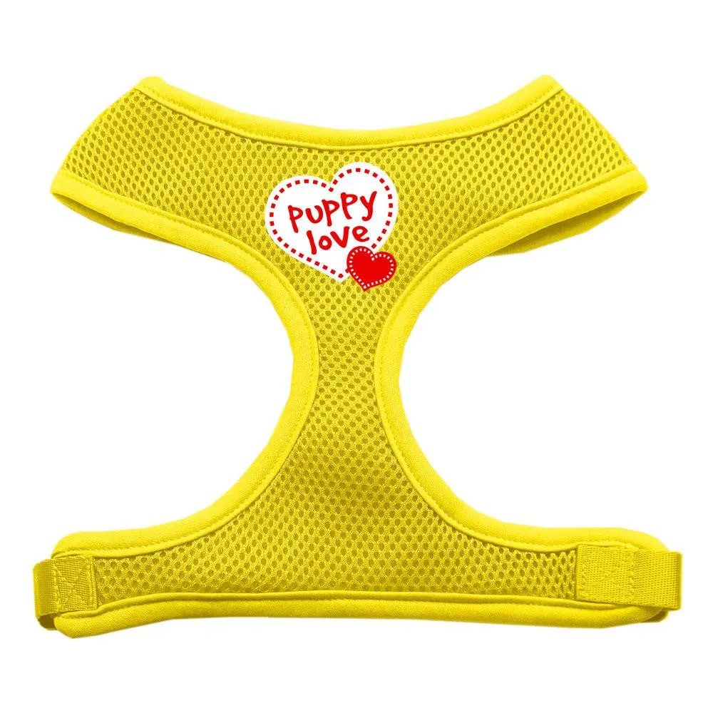 Puppy Love Soft Mesh Harnesses Yellow Small