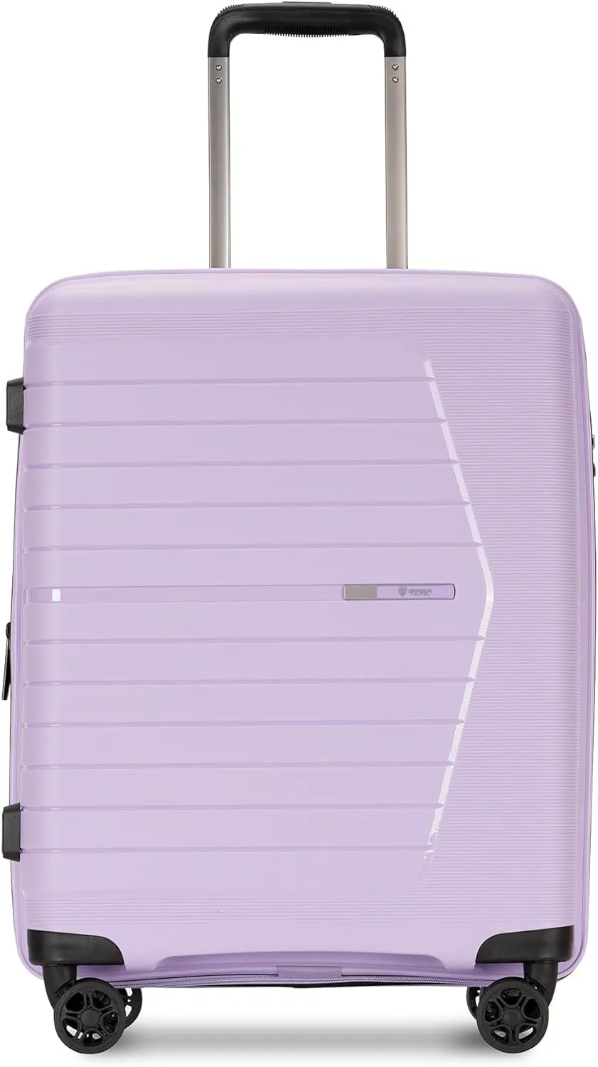 Purple Hardside Top Handle Spinner Carry On Luggage Suitcase