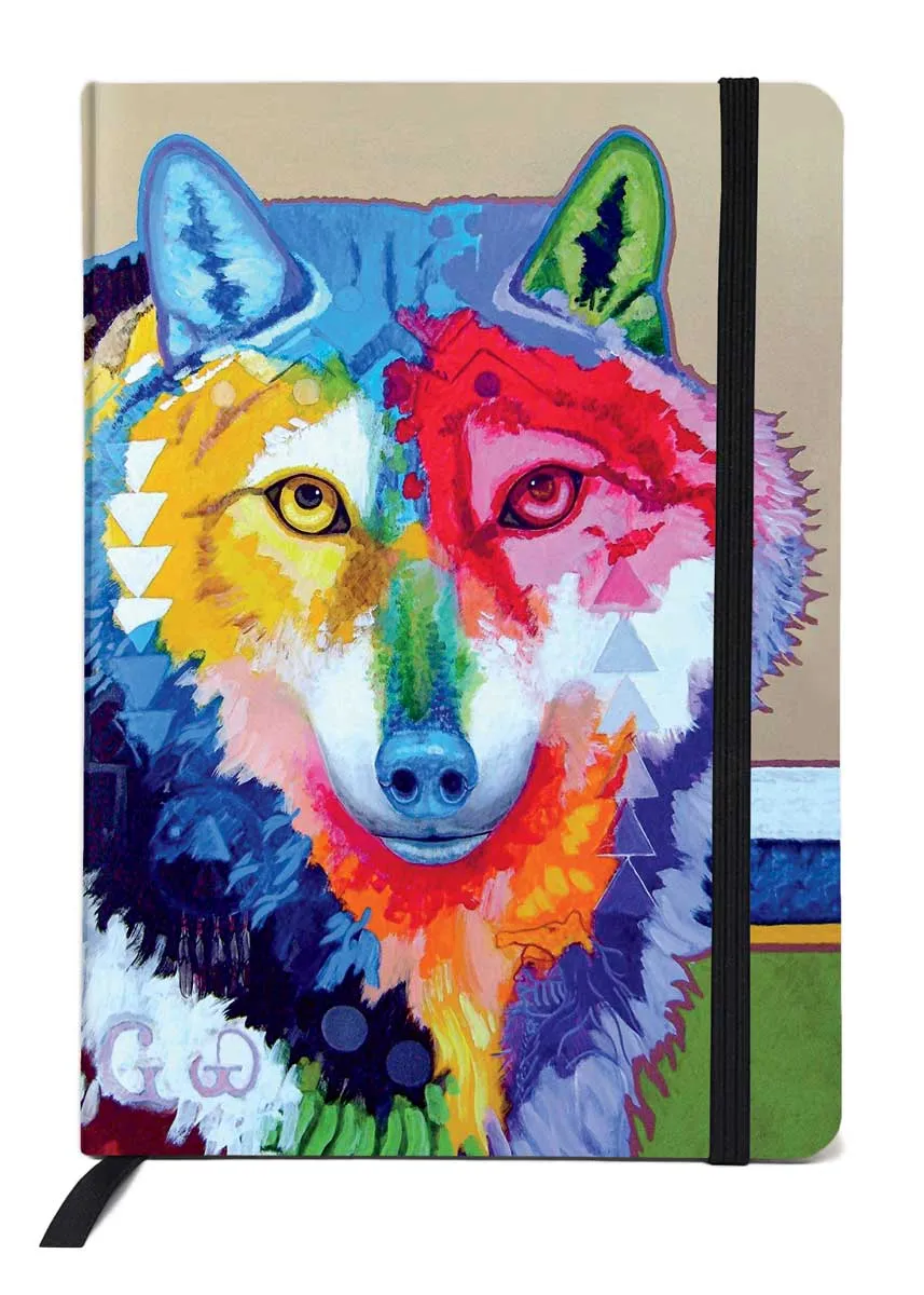 "Big Wolf" Lined Journal by Native Artist, John Balloue