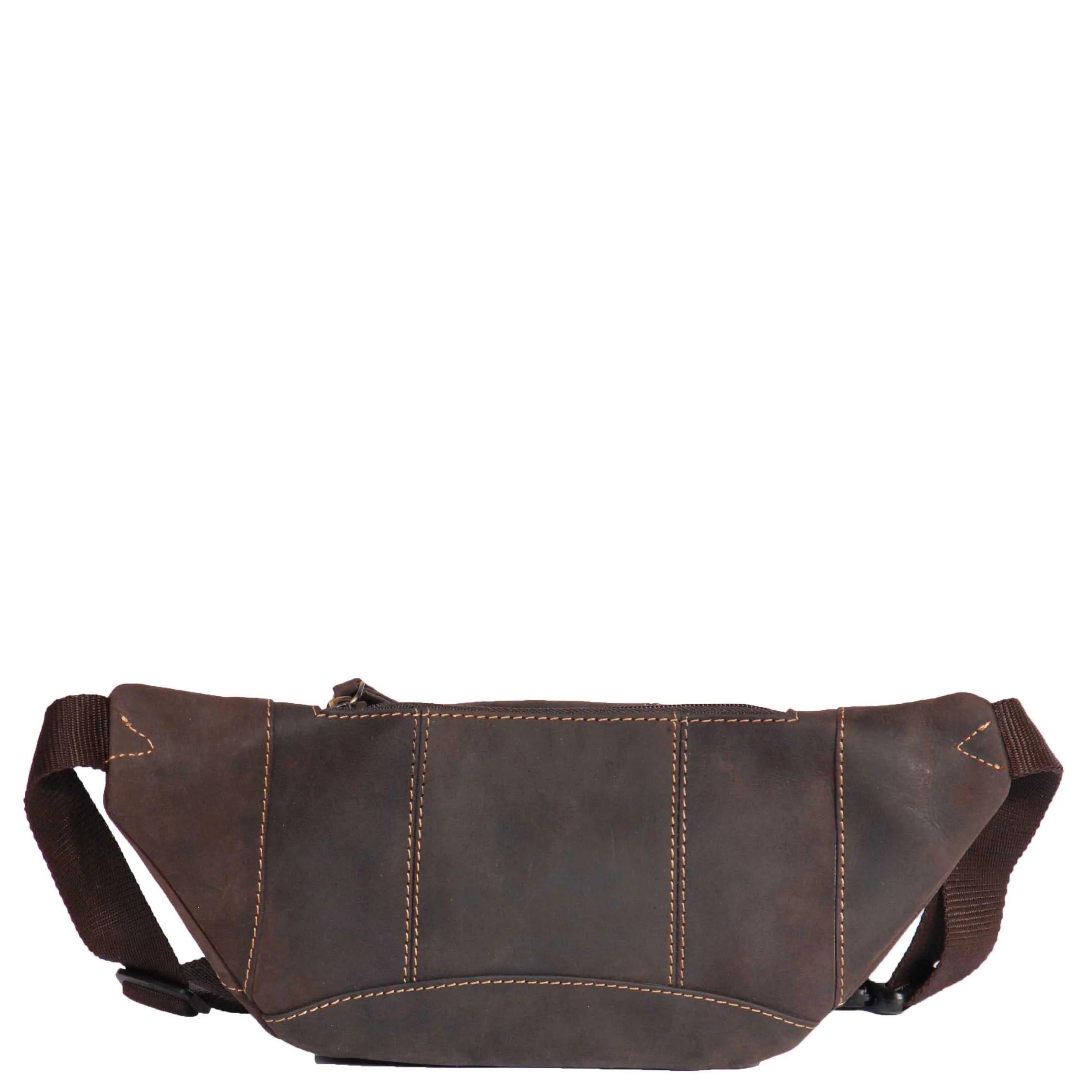 Real Leather Bum Bag Barcelona Oil Brown