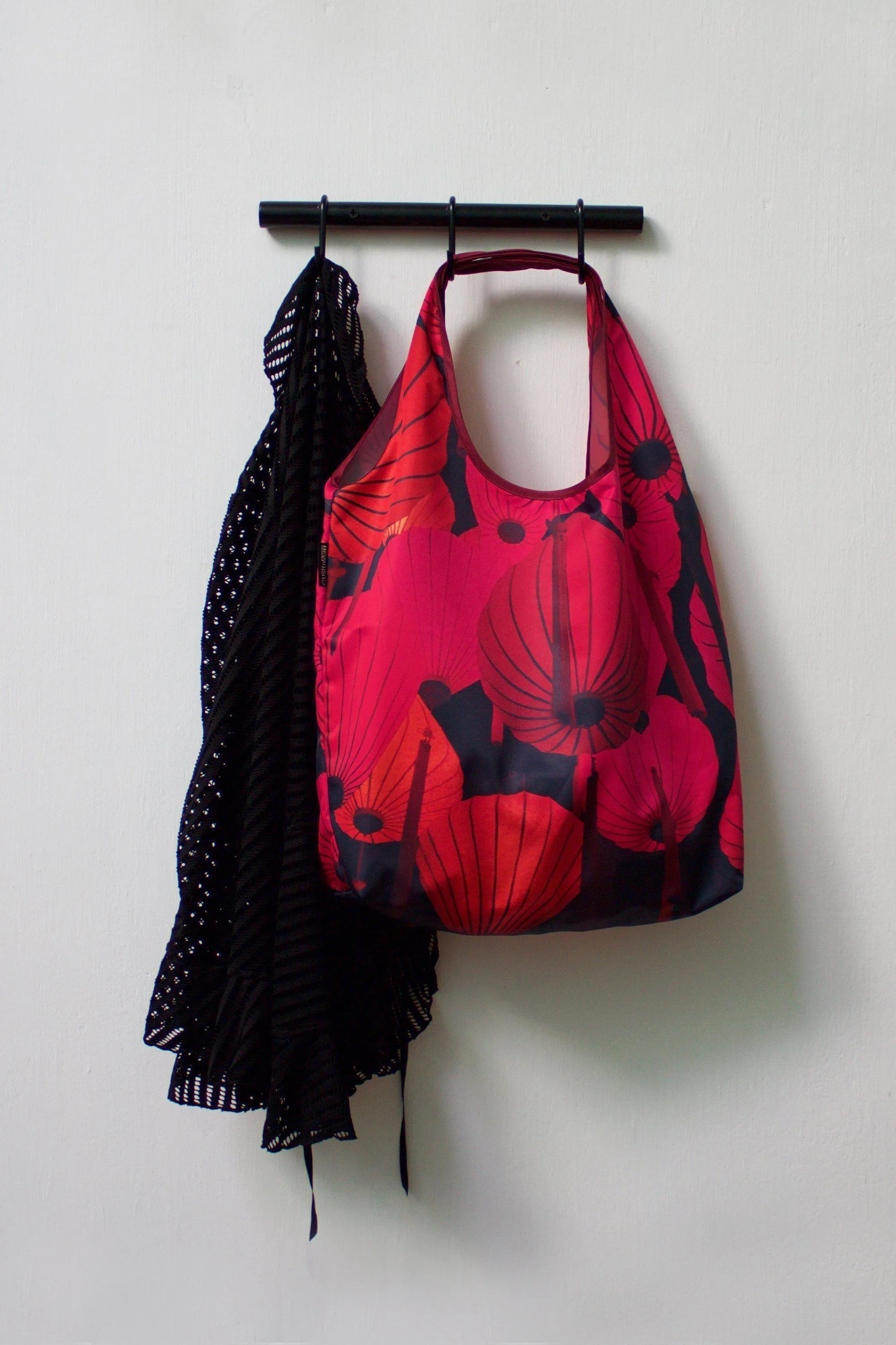 Red Lantern Foldable Tote Bag