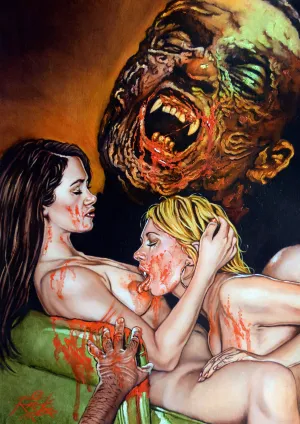 Rick Melton - Date With A Vampire - Erotic Horror - Art Print