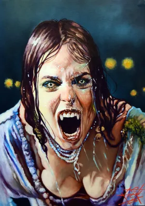 Rick Melton - Elena Anaya Aleer - Scream Queens - Art Print