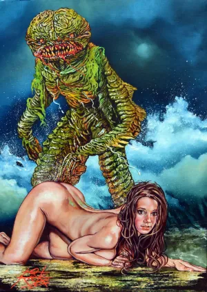 Rick Melton - Humanoid From The Deep - Suzi Shaw - Art Print