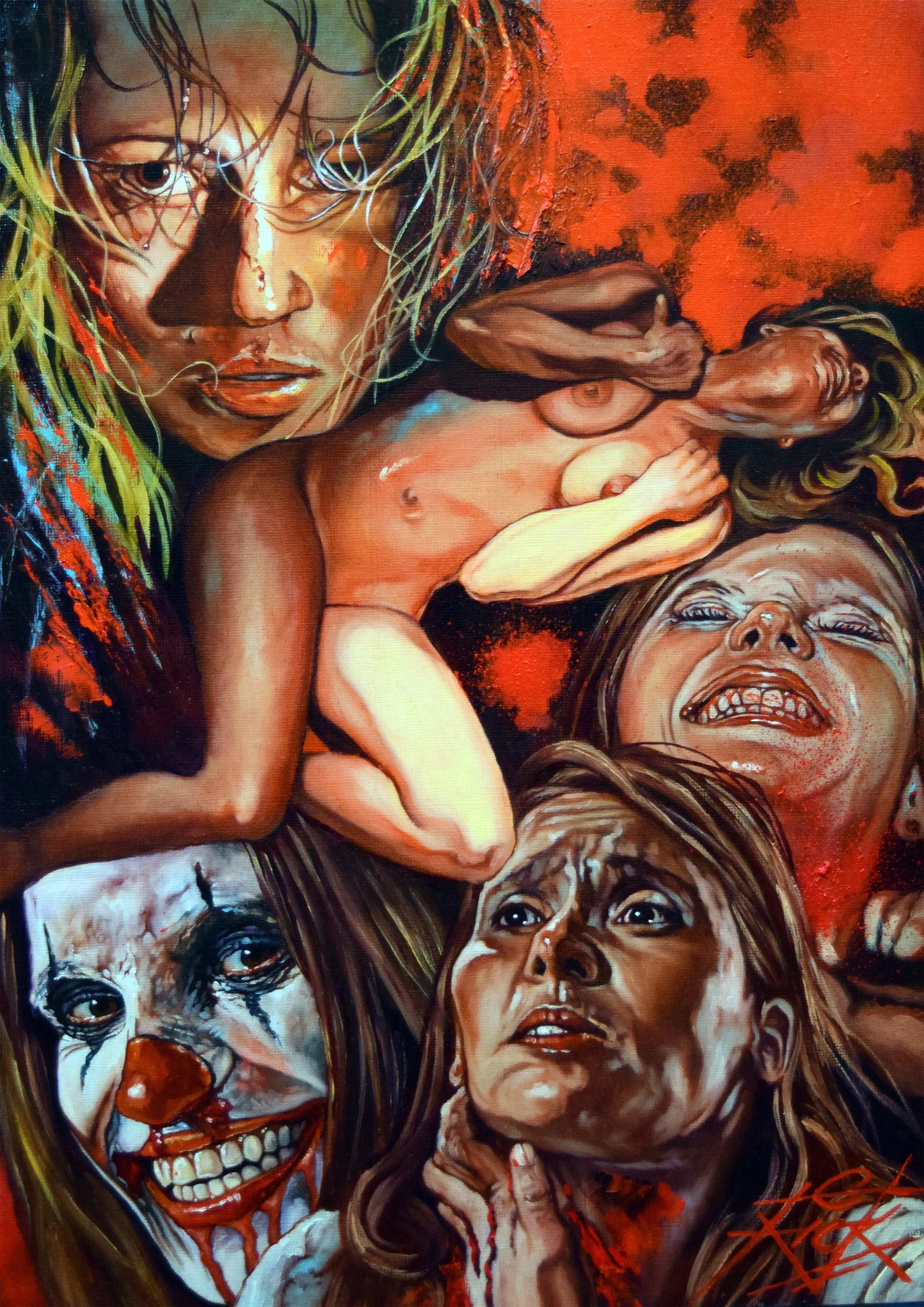 Rick Melton - Masks - Erotic Horror - Art Print