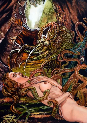 Rick Melton - The Strangeness - Erotic Horror - Art Print