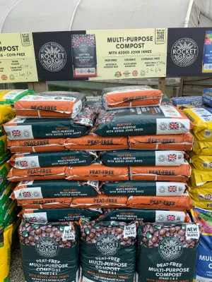 Rocket Gro Peat Free multi purpose compost with added John Innes