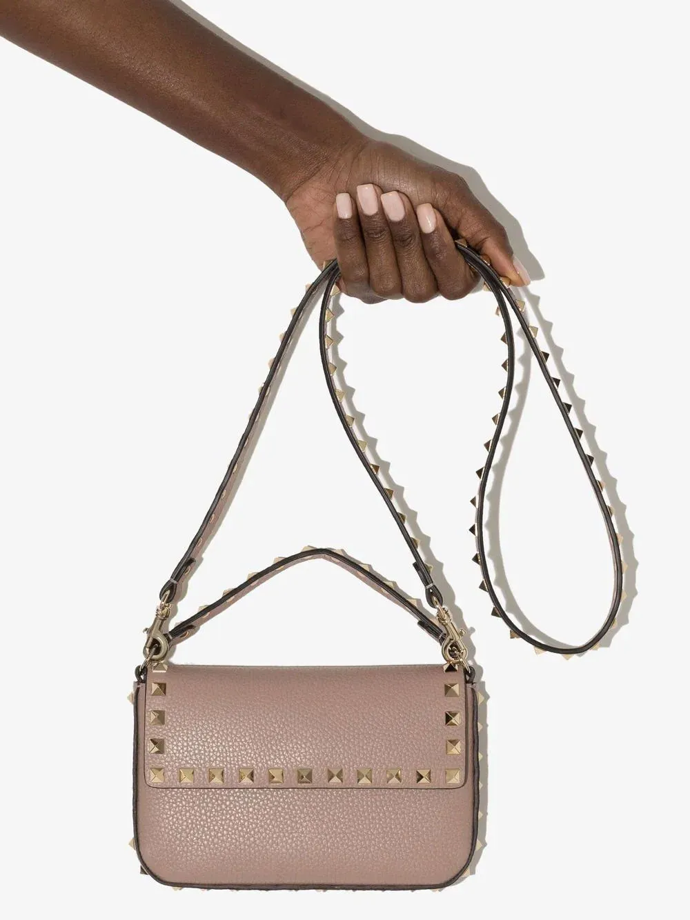 Rockstud top-handle mini bag