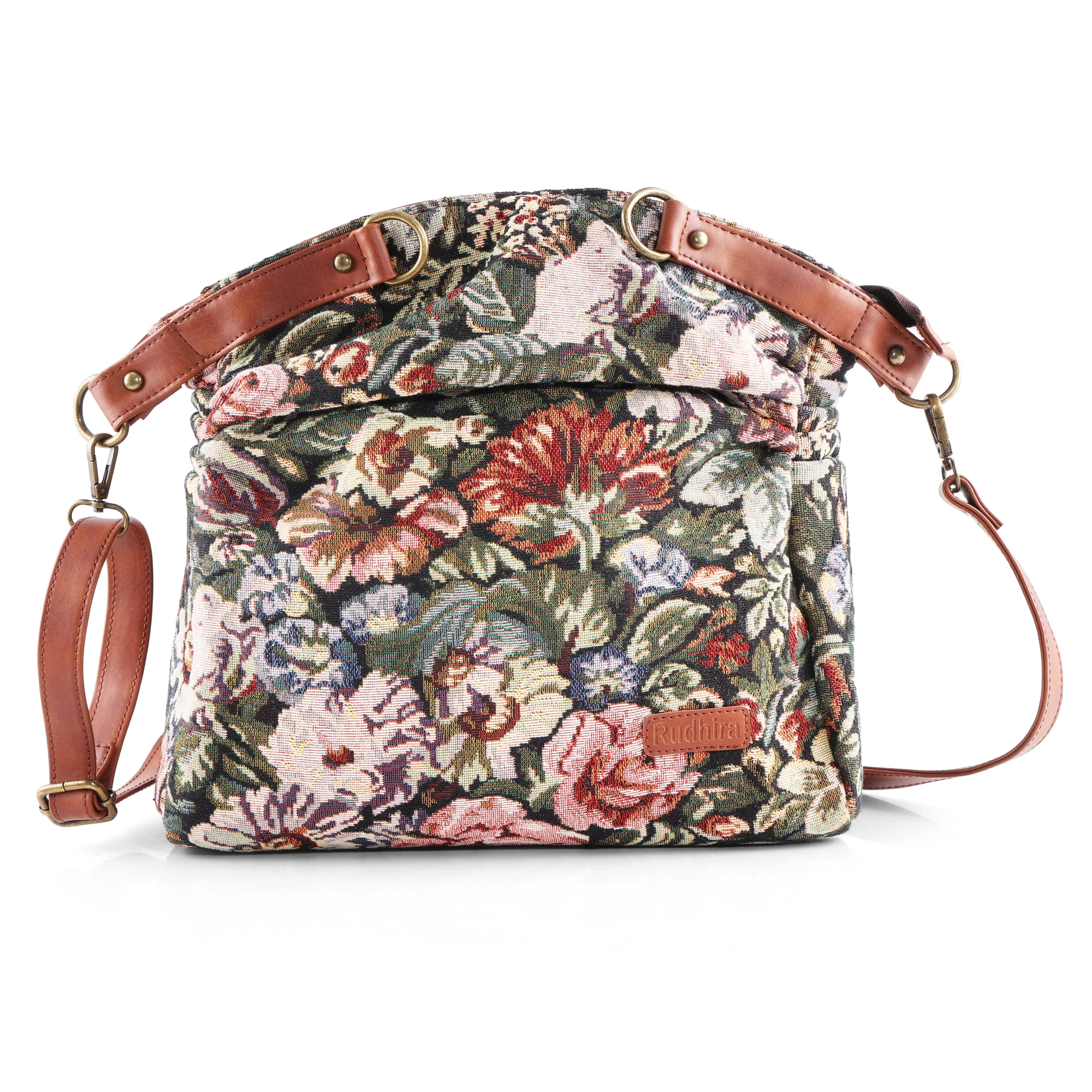 Rudhira Floral Smart Tote bag