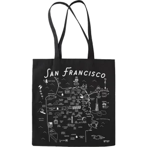 San Francisco Black Everyday Tote