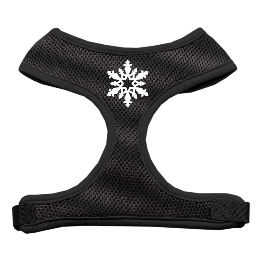 Snowflake Design Soft Mesh Harnesses Black Medium