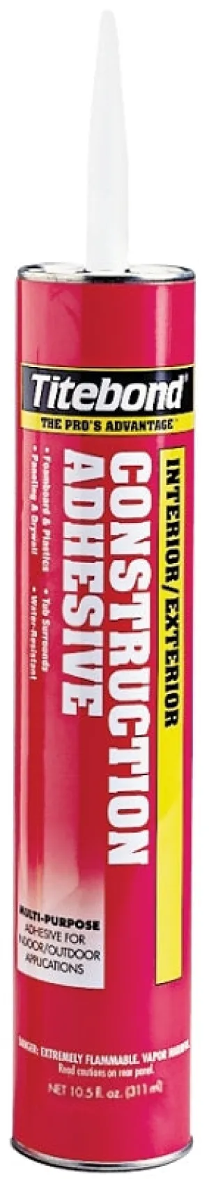 Titebond 3451 Construction Adhesive, Tan, 10 oz Cartridge :EA: QUANTITY: 12