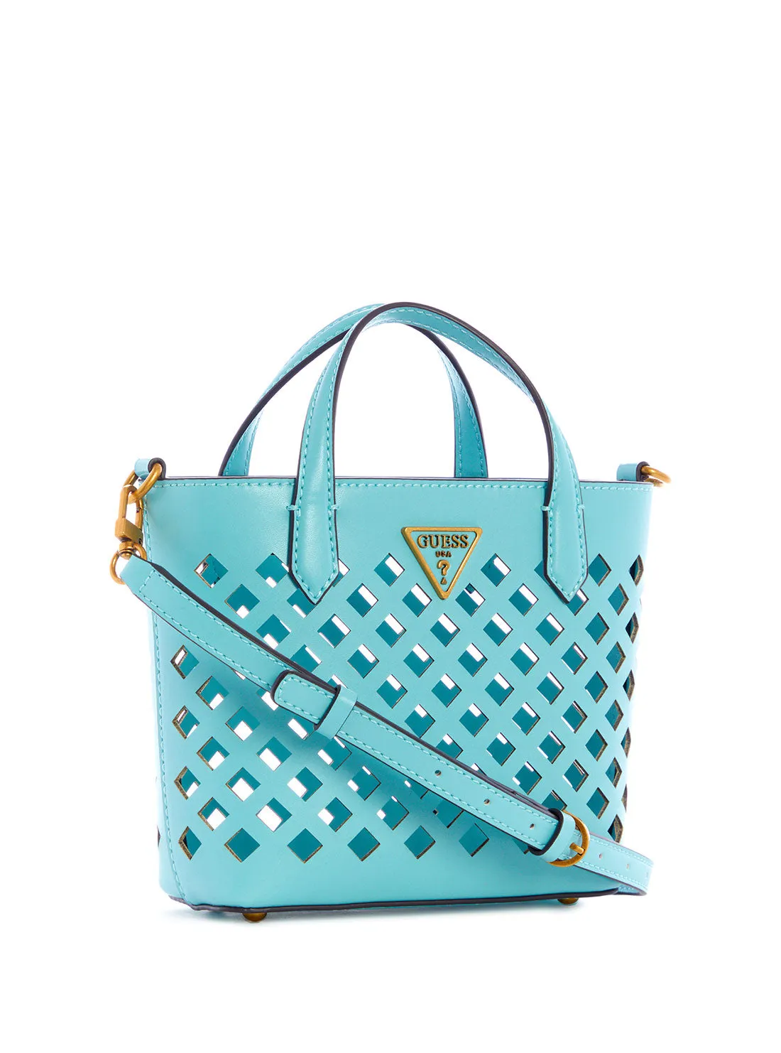 Turquoise Aqua Mini Tote Bag