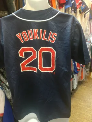 Vintage #20 KEVIN YOUKILIS Boston Red Sox MLB Majestic Jersey 18-20