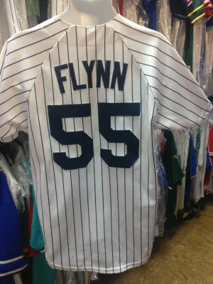 Vintage #55 FLYNN New York Yankees MLB Majestic Jersey M