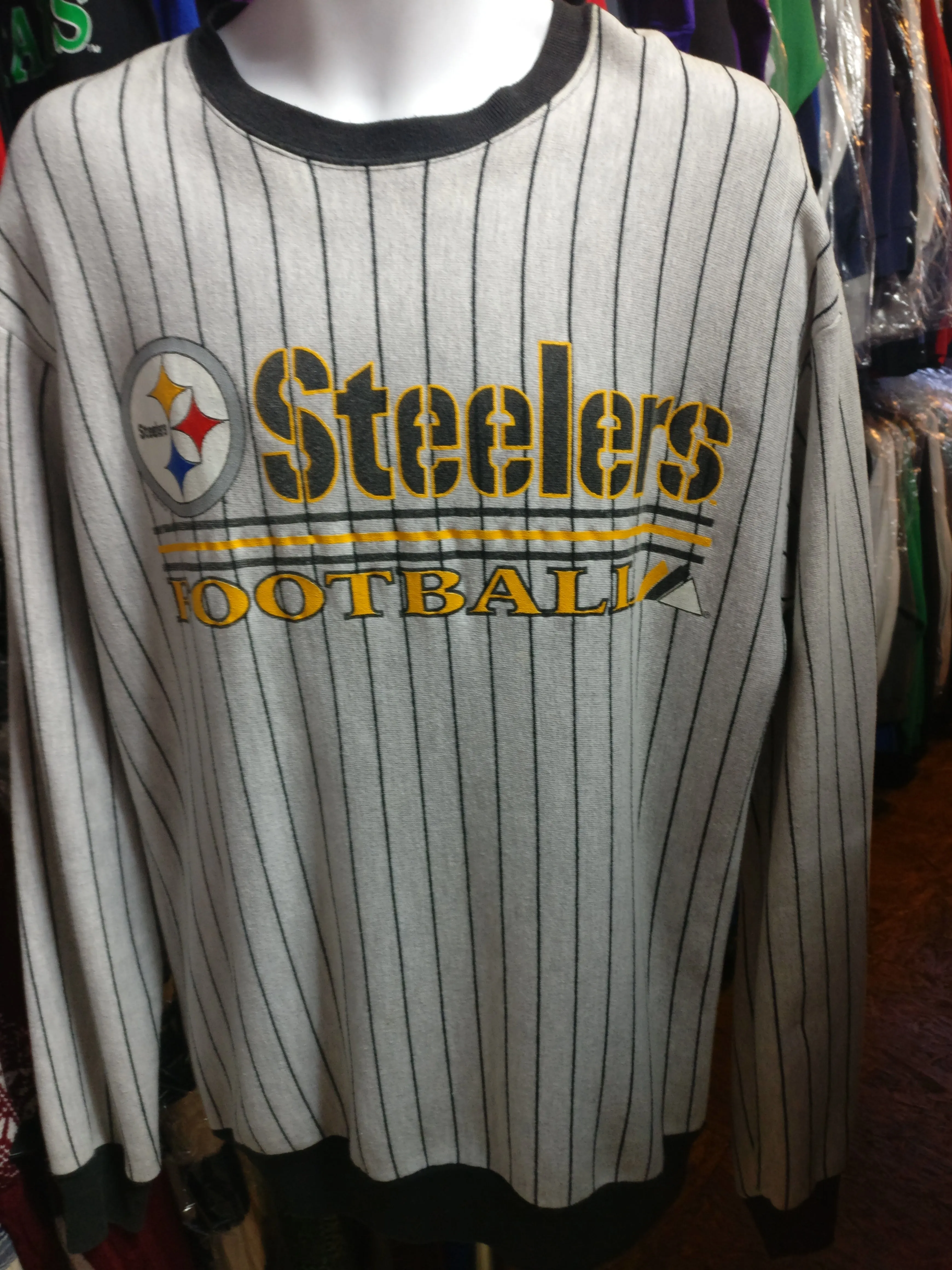 Vintage 90s PITTSBURGH STEELERS NFL Majestic Sweatshirt L