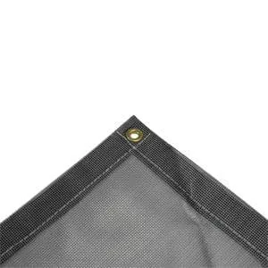 Vinyl Mesh Tarp - Gray - 14' x 20'