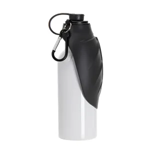 Water Bottles - Pet Water Dispenser - Stainless Steel - 600ml - White