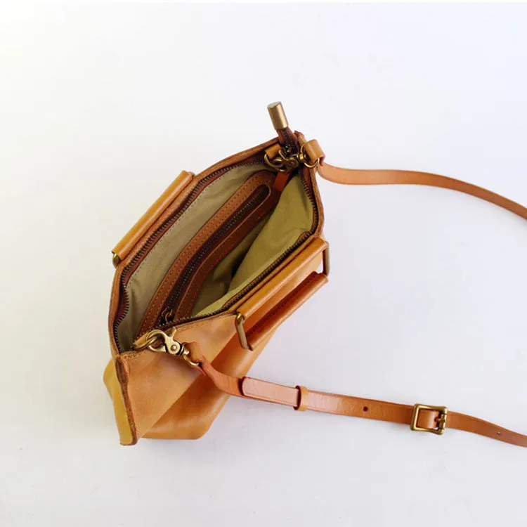 Women's Brown Leather Crossbody Bags Purse Handbags for Women