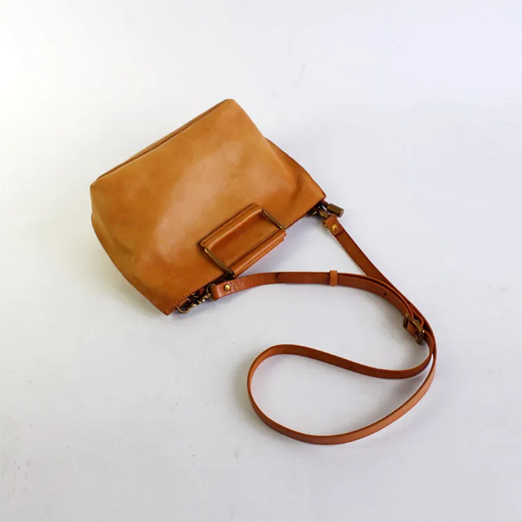 Women's Brown Leather Crossbody Bags Purse Handbags for Women