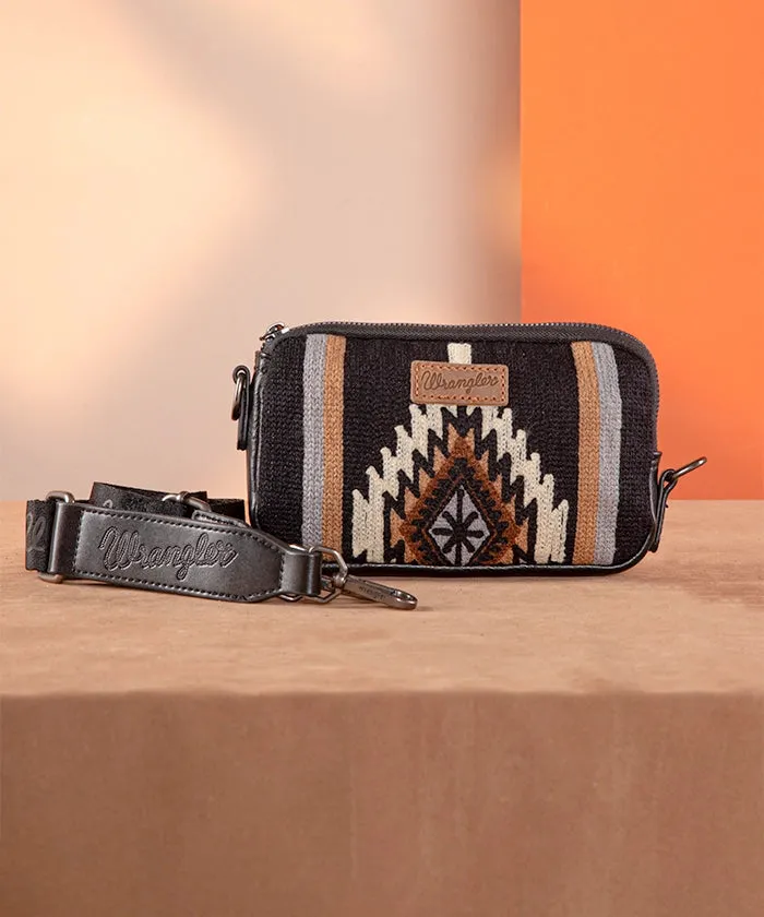 Wrangler Aztec Knitted Bucket Bag Set