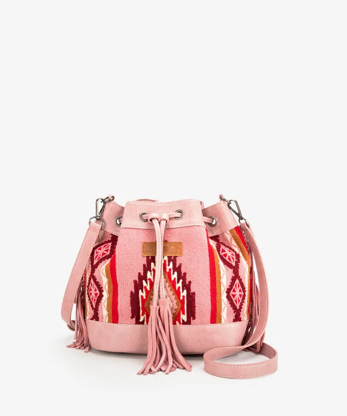 Wrangler Aztec Knitted Bucket Bag Set