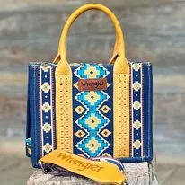 Wrangler Southwest Print Tote ~ Mustard